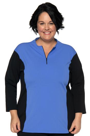 Multi Exercise Zippered Swim Top - Chlorine Proof-SALE