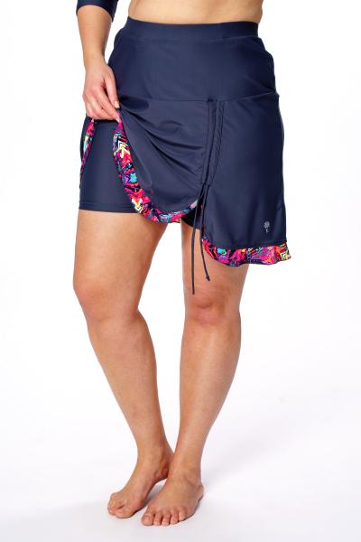 Spirit Ruched Swim Skirt 19.5" (with attached shorts)