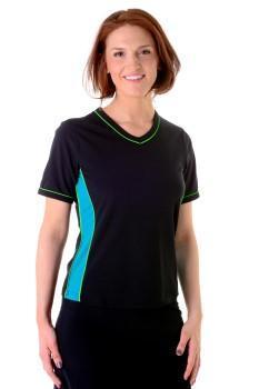 Adventure Chic V Neck Short Sleeve Swim Shirt