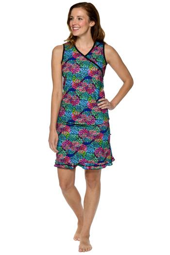 Cross Training Swim and Sports Skirt 18.5" – Chlorine Proof & UPF 50+ (with Attached Shorts)
