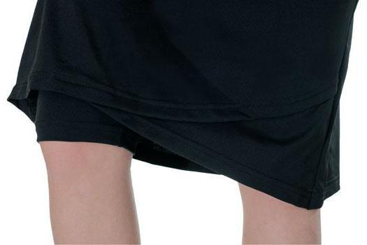 Mia A-line Faux Wrap Swim Skirt 22.5" – Chlorine Proof & UPF 50+ (with Attached Leggings)