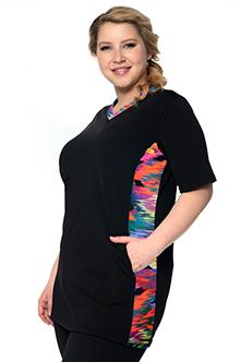 Extended Length Rash Guard Swim Top - Chlorine Proof