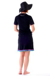 Adventure Chic V Neck Short Sleeve Swim Shirt