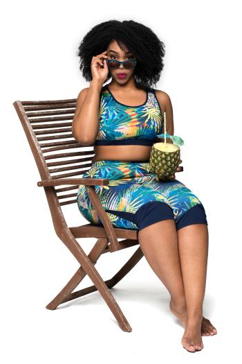 Sporty Crop Top for Swim & Gym - Chlorine Proof-Sale