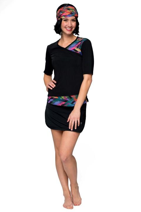 Running Riot Swim Skort with Hidden Shorts 16" - Chlorine Proof