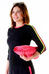 Double Stripe Swim n' Sport 3/4 Sleeve Active Wear Shirt - Chlorine Proof
