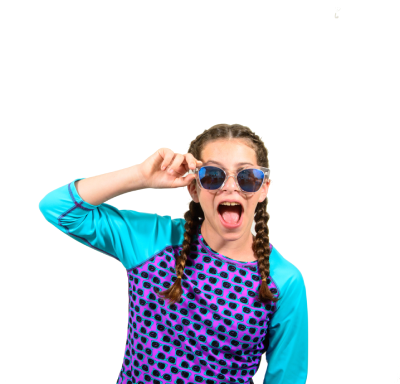 Girls & Preteen Rashguard Set (with attached shorts)