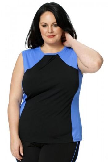 Tidal Tank Sporty Sleeveless Swim n' Gym Top - Chlorine Proof- SALE