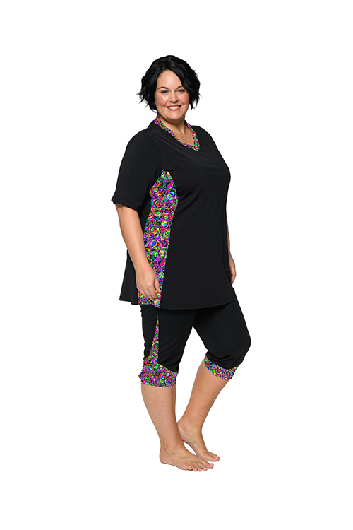 Extended Length Rash Guard Swim Top – Chlorine Proof & UPF 50+