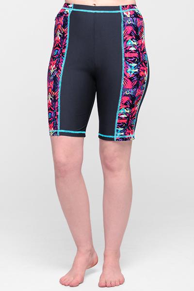 Lined Beach Boy Bermuda Swim Shorts